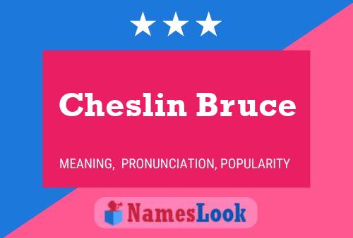 Cheslin Bruce Name Poster