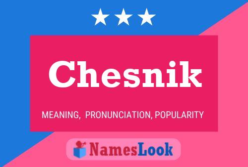 Chesnik Name Poster