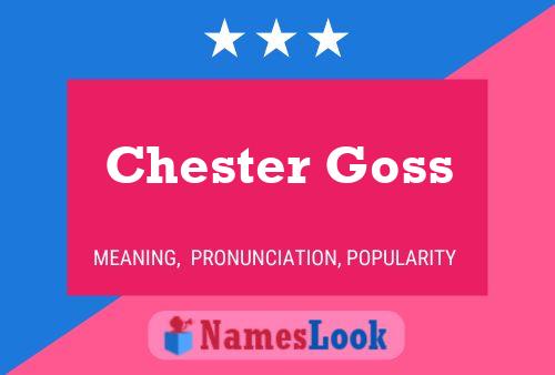 Chester Goss Name Poster