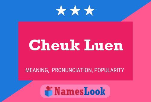 Cheuk Luen Name Poster