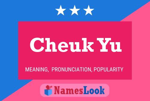 Cheuk Yu Name Poster