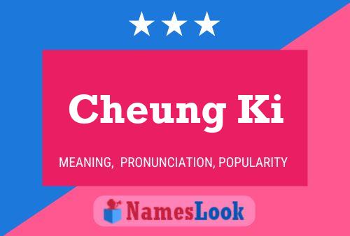 Cheung Ki Name Poster