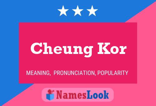 Cheung Kor Name Poster