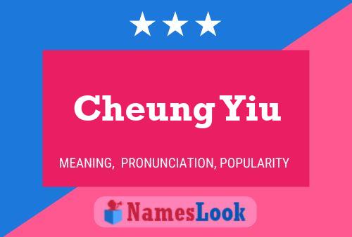 Cheung Yiu Name Poster