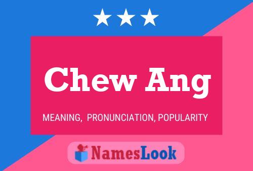 Chew Ang Name Poster