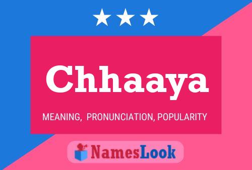 Chhaaya Name Poster