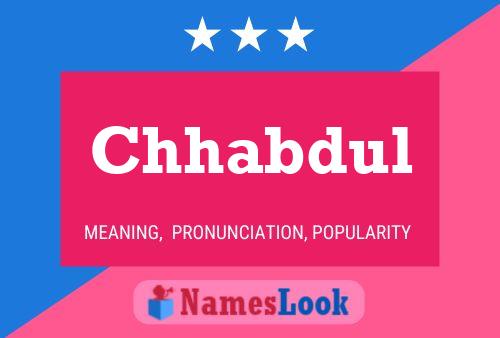 Chhabdul Name Poster