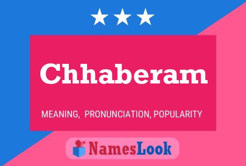 Chhaberam Name Poster