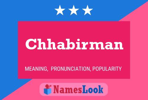 Chhabirman Name Poster