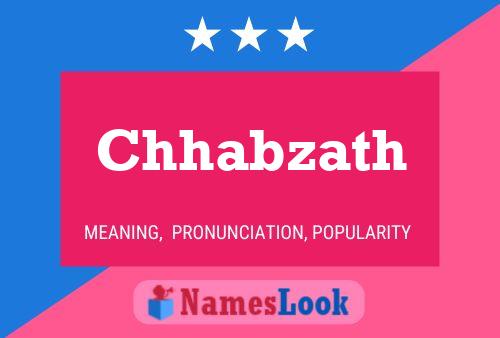 Chhabzath Name Poster