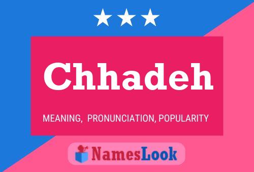 Chhadeh Name Poster