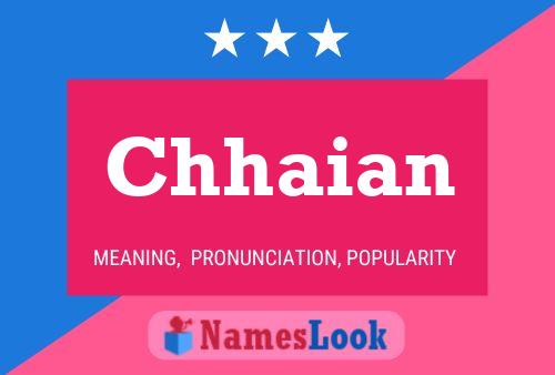 Chhaian Name Poster