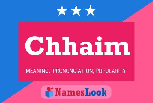 Chhaim Name Poster