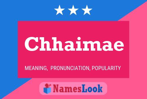 Chhaimae Name Poster