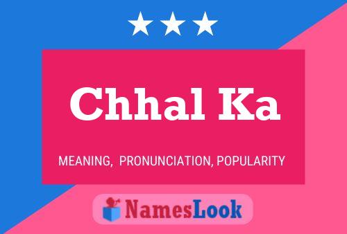 Chhal Ka Name Poster