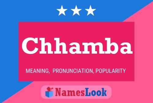 Chhamba Name Poster