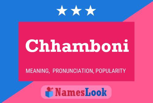 Chhamboni Name Poster