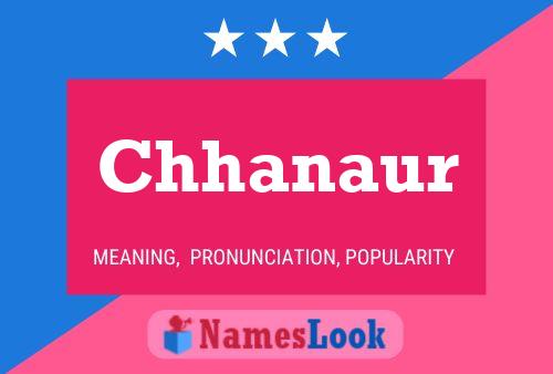 Chhanaur Name Poster