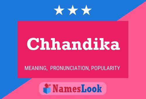 Chhandika Name Poster