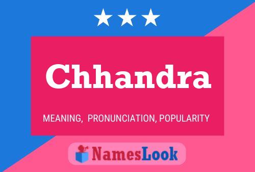 Chhandra Name Poster