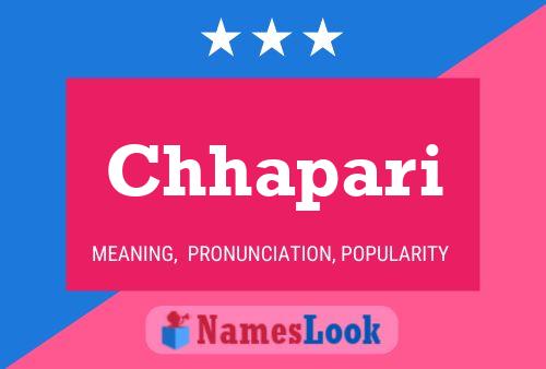 Chhapari Name Poster