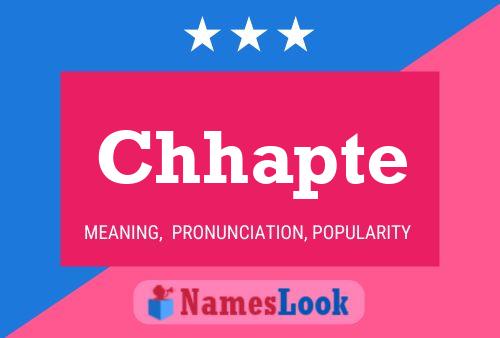 Chhapte Name Poster