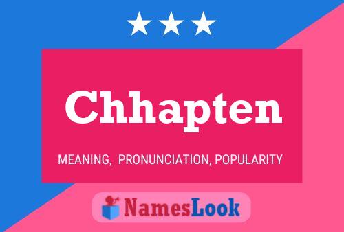 Chhapten Name Poster