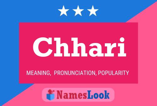 Chhari Name Poster