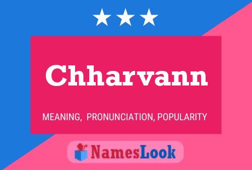 Chharvann Name Poster