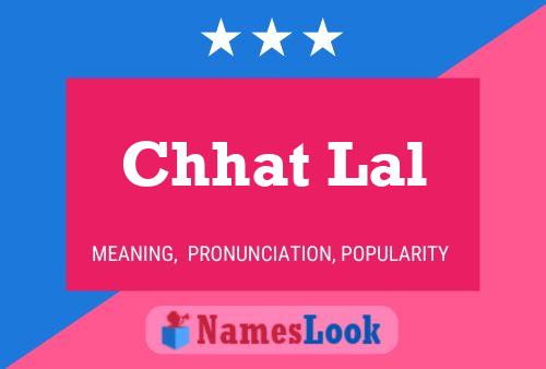 Chhat Lal Name Poster