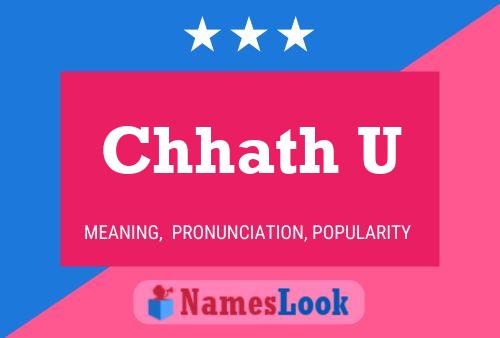 Chhath U Name Poster