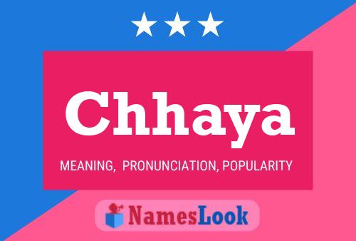 Chhaya Name Poster