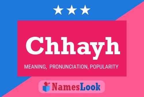 Chhayh Name Poster