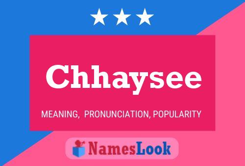 Chhaysee Name Poster