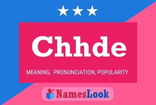 Chhde Name Poster