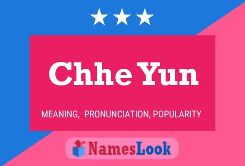 Chhe Yun Name Poster