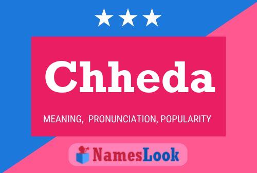 Chheda Name Poster