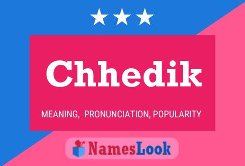 Chhedik Name Poster