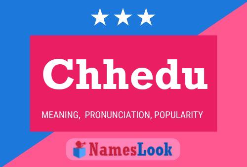 Chhedu Name Poster