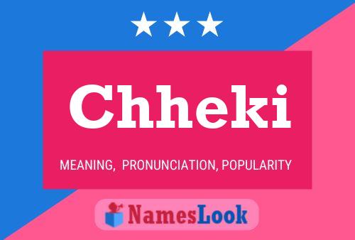 Chheki Name Poster