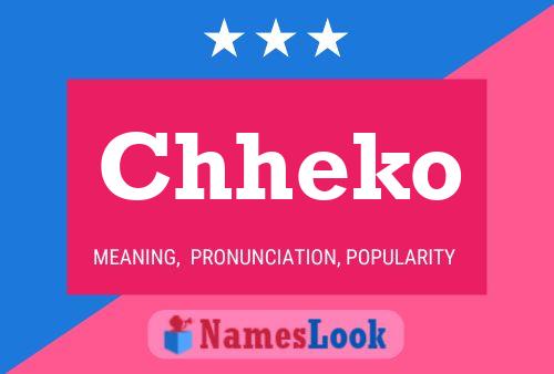 Chheko Name Poster