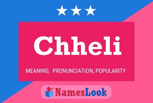 Chheli Name Poster