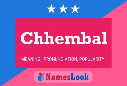 Chhembal Name Poster