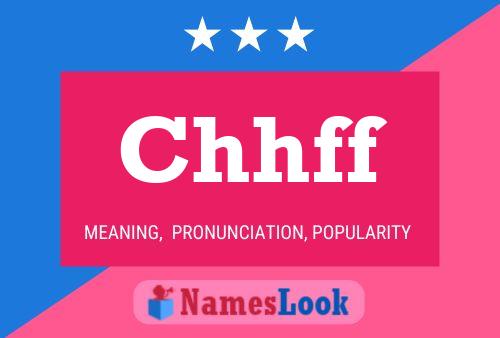 Chhff Name Poster