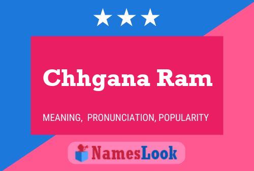 Chhgana Ram Name Poster