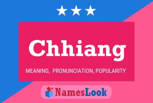 Chhiang Name Poster