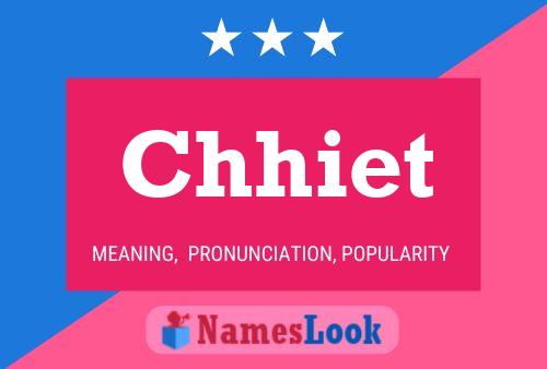 Chhiet Name Poster