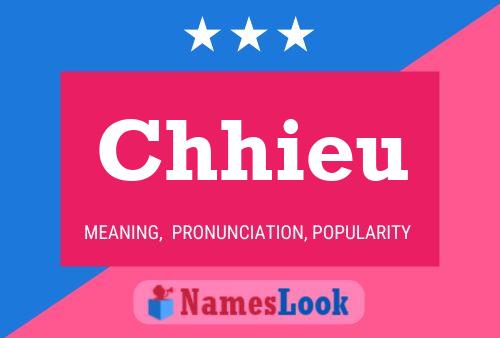 Chhieu Name Poster