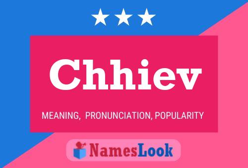 Chhiev Name Poster