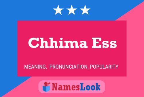 Chhima Ess Name Poster